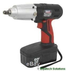 Sealey Tools CP2400MH 24V 1/2 Drive Cordless Impact Wrench Gun Nut Runner Ni-MH