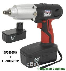 Sealey Tools CP2400MH 24V 1/2 Drive Cordless Impact Wrench Gun with 2 Batteries