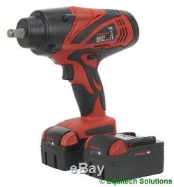 Sealey Tools CP3005 18V 1/2 Drive Cordless Impact Wrench Gun with 2 Batteries