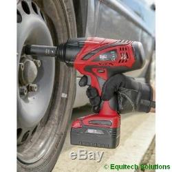 Sealey Tools CP3005 18V 1/2 Drive Cordless Impact Wrench Gun with 2 Batteries