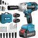 Seesii Brushless Cordless Impact Wrench Gun 1/2 Inch Torque 479 Ft-lbs 3300rpm