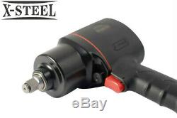 Selta Taiwan 1/2 Dr Air Impact Wrench 820 ftlb Hammer Gun+Socket & Accessory