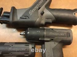 Snap On 14.4 Volt Gun Metal 1/4 3/8 Impact CT861GM, CTS761AGM & CTRS761AGM Saw