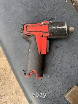 Snap On 14.4v MicroLithium Cordless 3/8 Drive Impact Gun Wrench Body Red