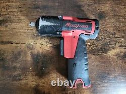 Snap On 14.4v MicroLithium Cordless 3/8 Drive Impact Gun Wrench Red CTEU761A