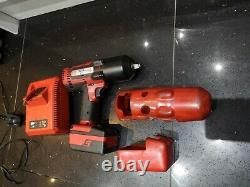 Snap On 18v 1/2 Inch + 3/8 + Torch Monster Lithium Impact Gun Wrench Red Tools