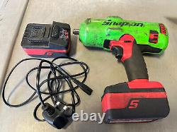 Snap On 18v Li- Ion Impact Wrench Gun Charger with boot 1/2 Inch CTEU7850