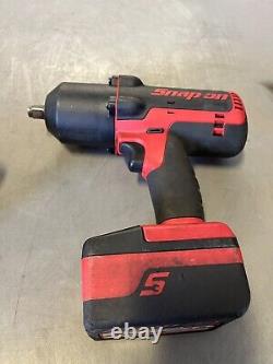 Snap On 18v Li- Ion Impact Wrench Gun Charger with boot 1/2 Inch CTEU7850