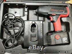Snap-On 1/2 18V Cordless Impact Wrench Gun, 2.5Ah NICD battery and case