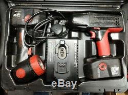 Snap-On 1/2 18V Cordless Impact Wrench Gun with Torch, 2x good 2.5Ah batteries