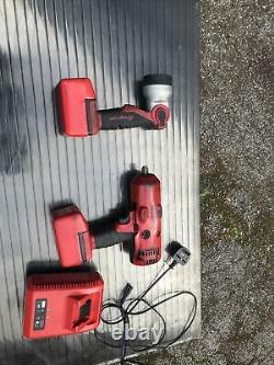 Snap On 1/2 18v Cordless Impact Wrench Gun Monster Lithium And Torch & Battery