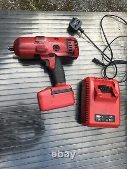 Snap On 1/2 18v Cordless Impact Wrench Gun Monster Lithium And Torch & Battery