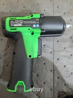Snap On 3/8 Impact Wrench Gun 14.4v CTEU761GWith 2 batteries, Charger, Boot