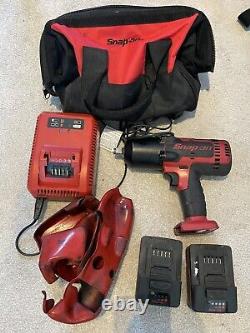 Snap On Impact Gun With 2 Batteries, Charger And Bag