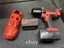 Snap On Impact Gun With Two Battery's And Protective Boot