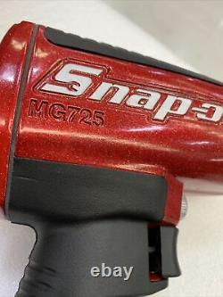 Snap On MG725 1/2 Inch Drive Impact Wrench Gun Metallic Red & Gold Flakes New