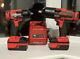 Snap On Monster Lithium Impact Gun Wrenches 3/8 And 1/2 X2 4ah Batteries