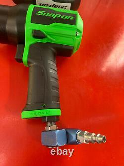 Snap On Powerful Green Air Powered 1/2 Drive Impact Wrench Gun USED ONCE