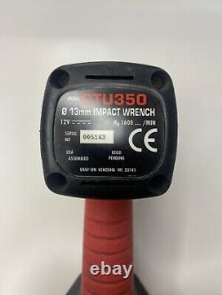 Snap On Tools 12v 1/2 Inch Drive Impact Gun Wrench CTU350