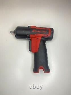 Snap On Tools 14.4v MicroLithium Cordless 3/8 Impact Gun Wrench Red Body CT761