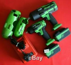 Snap On Tools 18v 1/2 & 3/8 Drive MonsterLithium Impact Wrench Guns (335)