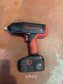 Snap On Tools 18v 1/2 Drive Impact Wrench Gun + 3 Batteries Recently Refurb