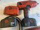 Snap On Tools 18v 1/2 Drive Impact Wrench Gun + 3 Batteries, L