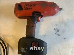 Snap On Tools 18v 1/2 Drive Impact Wrench Gun + 3 Batteries, l