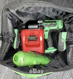 Snap On Tools 18v 1/2 Drive Monster Impact Wrench Gun+Battery+Charger+Bag/2019
