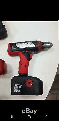 Snap On Tools 18v High Output 1/2 Drive Cordless Impact Wrench Gun 2 Batteries