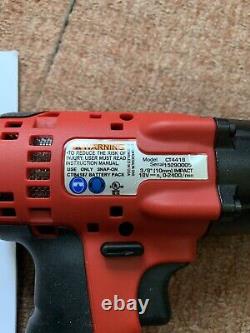 Snap On Tools CT4418 3/8 Inch Drive 18v Impact Gun Wrench Cordless Ni-Cad BN 196