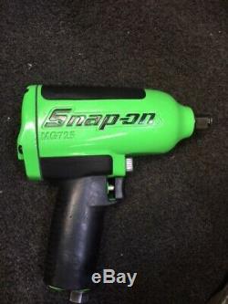 Snap On Tools MG725 1/2 Drive Air Impact Wrench Buzz Gun Limited Neon Green New