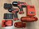 Snap On 18v 1/2 And 3/8 Impact Gun With 2 Batteries And Charger