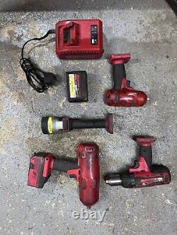Snap on 18v impact gun torch 3/8 1/2 drill charger battery's lithium Please Read