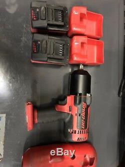 Snap on 18v lithium 1/2 drive impact wrench gun cteu8850Ao 2x Batterys Charger