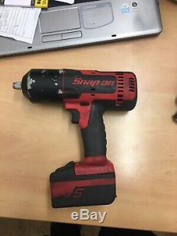 Snap on 1/2 inch impact Wrench Cteu8850 With 4.0ah Battery And 3/8 Impact Gun