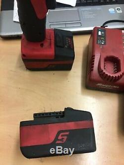 Snap on 1/2 inch impact Wrench Cteu8850 With 4.0ah Battery And 3/8 Impact Gun