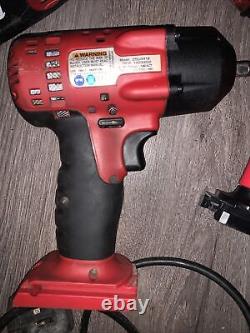Snap on 3/8 impact gun And Snap On Drill Complete Set With 2 Battery Packs