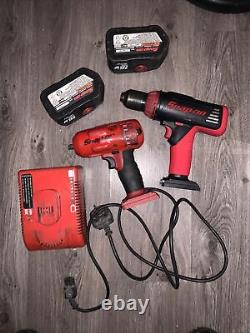 Snap on 3/8 impact gun And Snap On Drill Complete Set With 2 Battery Packs