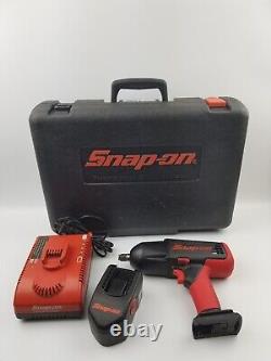 Snap-on CT4850 18v 1/2 Impact Wrench Gun Battery/Charger and Case Tested Works
