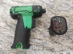 Snap-on GREEN CT761AG 3/8 Drive 14.4V MicroLithium Impact Gun Wrench Tool with ba