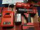 Snap-on Lithium Ion Ct8850 1/2 Impact Wrench Gun Two Batt. & Charger Great Cond