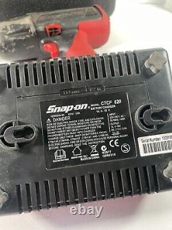 Snap on ctu6850 impact gun 1/2 with charger, batteries and case READ DESCRIPTION