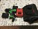 Snap On Tools Green 1/2 Impact Wrench Gun Kit 2 Batteries, Charger, Bag Snap-on