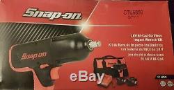 Snapon CT6850 1/2 13mm battery impact gun wrench kit 2 batteries, charger & bag