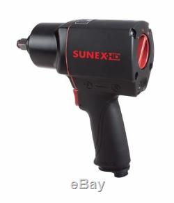 Sunex HD 1/2 Quiet Air Impact Wrench Composite Gun Pneumatic Tools Drive SX4345