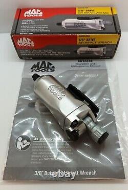 Clé à choc pneumatique Mac Tools 3/8 Drive 12 000 tr/min (AWB538A) NEUF