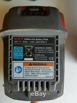 Ingersoll Rand W7150 20v 1/2 Gun Impact Clé 2batteries Bl2010 Et Chargeur