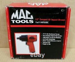 Mac Tools 1/2 Drive Compact Impact Wrench Air Gun Twin Hammer (awp550bc) Nouveau