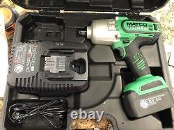Matco 20v 1/2 20 Volt Impact Wrench Gun Green Batterie Rechargeable Pack